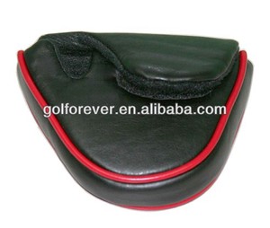 PU Leather Water Resistant Hook-and-Loop Closure Blade Golf <strong>Putter</strong> <strong>Head</strong> <strong>Cover</strong> - Product Image 4