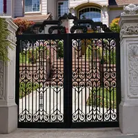 Декоративные алюминиевые ворота популярного дизайна