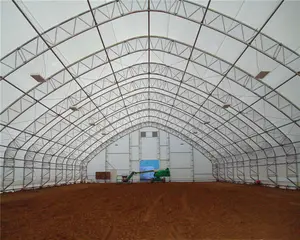 Light Weight Steel Frame PVC/PVDF Architecture Membrane Structure For Commercial Riding Arena