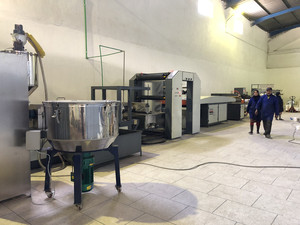 Nhựa PP baler sợi xe sợi dây đùn line/PE polyethylene Hành Tây cà chua lưới túi/Bóng net băng cọ sợi máy làm - Product Image 2