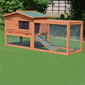 Cage de lapin en bois faits à la main, 1 pièce, pas cher, 2 niveaux, sur mesure, maison, promotion, modèles - Product Image 1