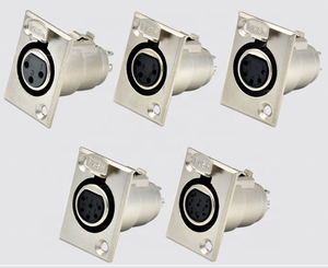 Cavo per Microfono 2026 con Connettore XLR Maschio, Nero Argento, 3 Pin, Supporto OEM, Maschio <span class=keywords><strong>Femmina</strong></span>, Pannello <span class=keywords><strong>Femmina</strong></span>, 3 <span class=keywords><strong>Jack</strong></span> Audio e Video - Product Image 2