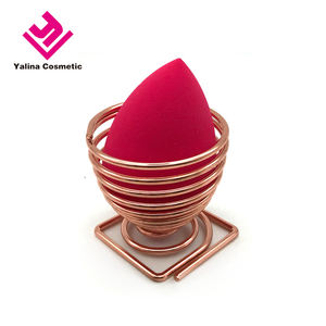 2020 più venduto oro rosa in metallo a spirale porta spugna per il trucco per lo strumento di supporto - Product Image 6