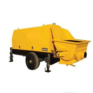 مضخة مزج الخرسانة مقطورة هيدروليكية الخرسانة المحمولة معدات الخلط الاسمنت مضخة الخرسانة - Product Image 1