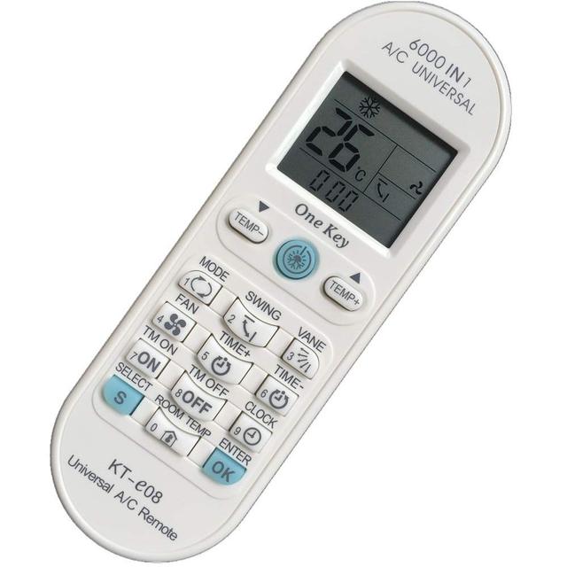 KT-E08 Air Conditioner Remote Control Universal A/C Remote Control  6000 in 1