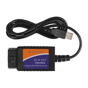 최고 판매 자동 진단 검사 도구 ELM 327 USB Obd2 케이블 커넥터 USB V1.5 ELM327 인터페이스 USB OBDII CAN-BUS 스캐너