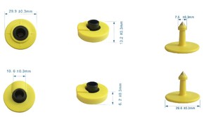 AFID 134,2 KHZ ISO11784 vaca una pieza oveja cabra oreja etiquetas marcador nuevo producto 2020 proporcionado PLC oreja etiquetas para zapatos impresión 0,01 ER01 - Product Image 2