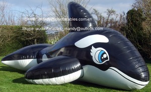 Quảng Cáo Khổng Lồ Đen Inflatable Cá Voi - Product Image 2