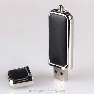 Gitra Ổ USB Thumb Flash Logo Tùy Chỉnh Bằng Da Khung Kim Loại Dung Lượng Thật 100% - Product Image 4