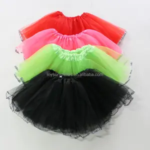 wholesale 3 layers baby tutu skirts kid girls' skirts with zebra ribbon