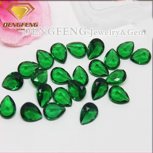 Alta Calidad de Pera Corte Sintético Verde <span class=keywords><strong>Espinela</strong></span> <span class=keywords><strong>Piedra</strong></span> - Product Image 1