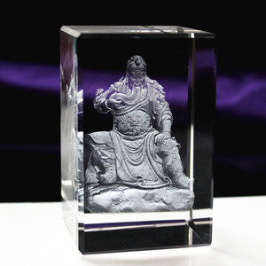 Cube en cristal gravé au Laser 3D personnalisé, Image bouddhiste, pour invités, Souvenirs de baptême, cadeaux de retour - Product Image 5