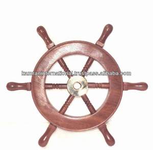 Smaller Size Nautical Ship Wheel Wooden Ship Wheel Decorative Ship Wheel - Product Image 5