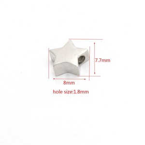 Specchio lucidato in acciaio inox 3 colori fai da te cuore di coda di pesce di luna <span class=keywords><strong>cavallo</strong></span> di piccole perle braccialetto per la creazione di gioielli - Product Image 5