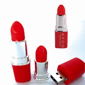 Best selling Lipstick shaped usb 16gb 32gb memory stick red and pink color usb drives as the festival gifts custom logo pendrive