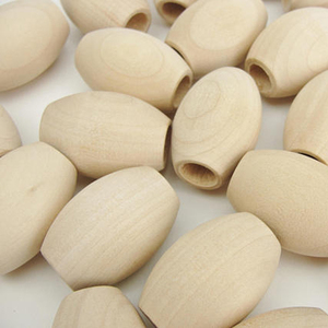 Manik-manik Kayu Oval Alami Murah Tanpa Finishing Grosir Kustom - Product Image 3