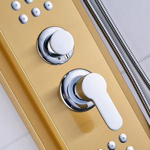 Haute qualité intérieure <span class=keywords><strong>salle</strong></span> <span class=keywords><strong>de</strong></span> bains douche ensemble douche colonne or en acier inoxydable panneau <span class=keywords><strong>de</strong></span> douche <span class=keywords><strong>de</strong></span> massage - Product Image 4