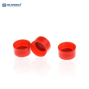 ALWSCI rojo abierto suave tornillo tapa de PP w rojo ptfe de silicona blanca septa C0000427