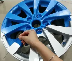 colorful plasti coating dip rubber spray coating paint , rubber wrap glossy blue for car , rim, machine,and garden tools.