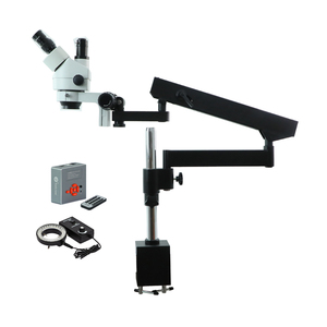 Shailwiei — Microscope trinoculaire télescopique, compatible avec HDMI, 22mp, 5x — 180x, Zoom - Product Image 1
