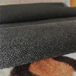 Kain Poliester Bukan Tenunan Daur Ulang Perekat Bukan Tenunan Microdot Flusible Interlining Kain - Product Image 1