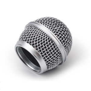 Grille de microphone en maille à tête sphérique de remplacement Accessoire de microphone dynamique portable sans fil S Hure <span class=keywords><strong>PG58</strong></span> PG 58 en plastique - Product Image 1