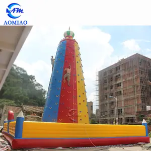 Kids Inflatable Climbing Wall Inflatable Rock Climbing Game Outdoor Interactive Sport Game for sale