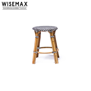 Tabouret de bar en rotin, mobilier de <span class=keywords><strong>salon</strong></span>, bon marché, pour <span class=keywords><strong>bistrot</strong></span>-café, balcon et extérieur, france - Product Image 4