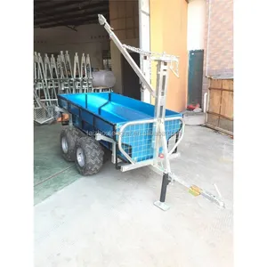 Hot selling walking tractor safety timber transport folding car trailer