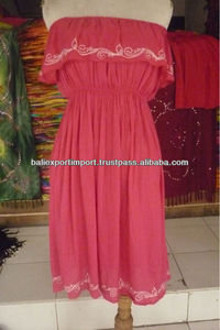 Bali bohème Vintage robe d'été pour dames Polyester avec fermeture à cordon et serrure décoration accessoires de mode - Product Image 4