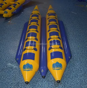 12 seat Banana Boat double tube inflatable banana for adults