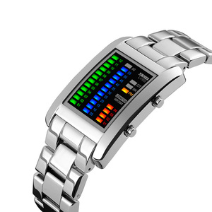Reloj de Pulsera Skmei 1103 de Aleación de Zinc de Alta Calidad con Animación de Botas, Reloj LED para Hombre, Resistente al Agua - Product Image 6