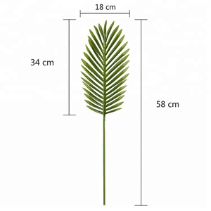 Hot Sales Design Palm <strong>Leaves</strong> 34*18cm Decorative Artificial <strong>Leaves</strong> <strong>Wall</strong> <strong>Decor</strong> - Product Image 3