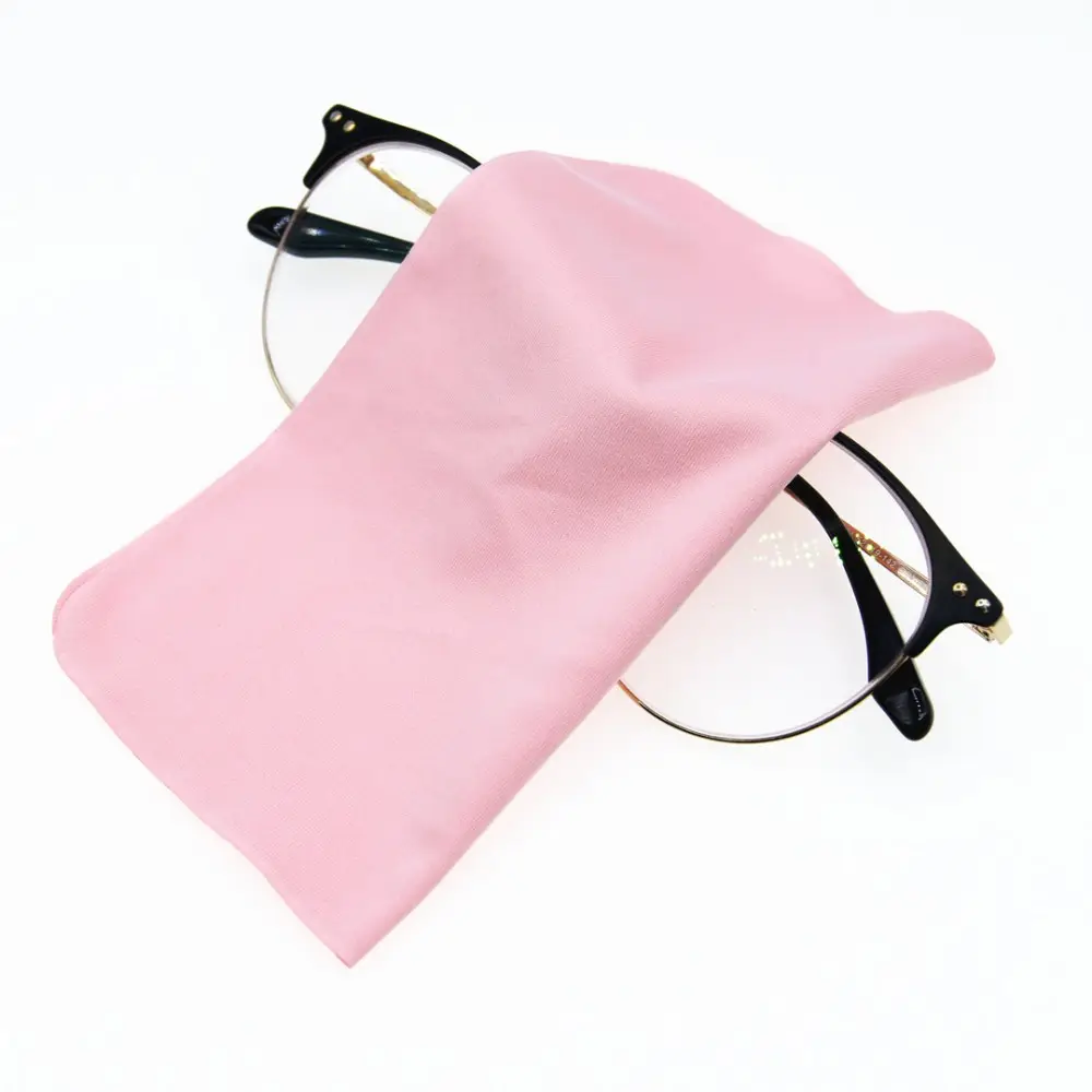 Custom Brand Microfiber Cloth Sunglasses  Microfiber Clean Optical Lens Cloth  Embossing Logo Cleaning Cloth