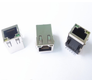 RJ45 Connecteur Avec LED/EMI 100Base-T Onglet Type Distributeur Prise Femelle - Product Image 1