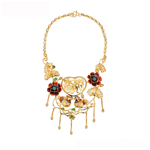 201811 xuping bijoux plaqué or de luxe de mariage collier ensemble pour les femmes - Product Image 1