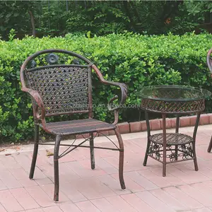 Metal european style outdoor wicker english garden furniture