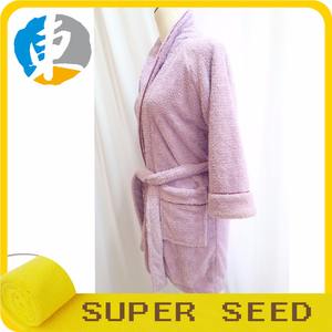 Peignoir en microfibre pour femmes, respirant, uni, en tissu pelucheux doux, confortable, taille adulte, vêtements de nuit pour la maison - Product Image 6