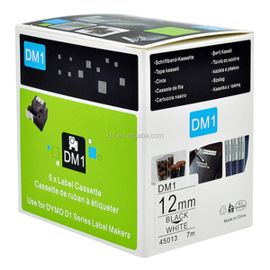 Commercio all'ingrosso di alta qualità 9mm x 7m Nero su Verde Compatibile Dymo D1 Etichetta Nastro Adesivo nero su verde - Product Image 4