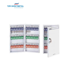 Shenzhen Custom Fabrication High Quality Small Multilevel Metal Key Cabinet Safe Box Wall Mounted Key Lock Box Factory
