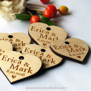 OEM fornitura taglio laser inciso cuore di legno di carta per la cerimonia nuziale - Product Image 6