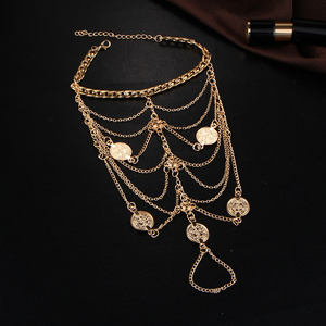 Nueva tobillera con borla de moneda de Color dorado bohemio para mujer, sandalias para pies, tobillera, accesorios de joyería para la playa - Product Image 4