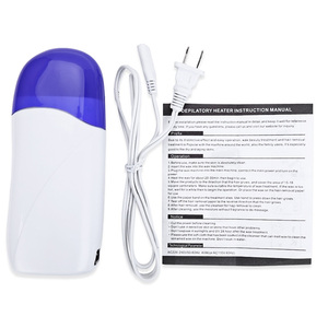 Calentador de cera eléctrico, rodillo de depilación doble, Cartucho enrollable azul CE - Product Image 6