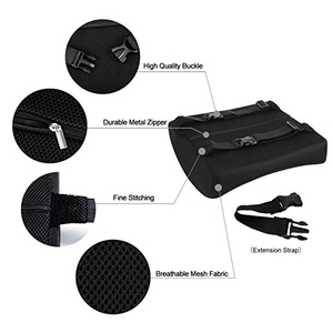 OEKO-TEX 3D lưới Bìa Bộ nhớ bọt trở lại hỗ trợ đệm cho ghế xe Ghế văn phòng thắt lưng eo phần còn lại làm giảm đọc sách giường phần còn lại - Product Image 2