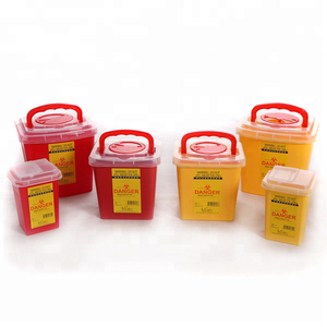 Medical Biohazard Waste Plastic Sharp Container with Handle
