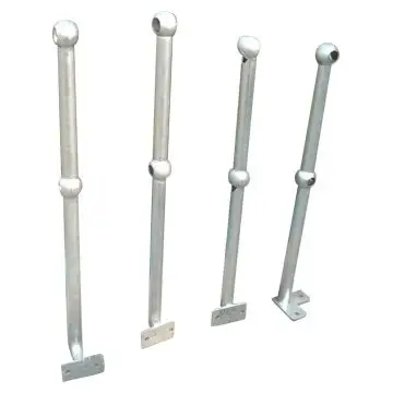 Hot Dip Galvanized Metal Railing Pipe, Stanchions and Handrail for Industrial Project