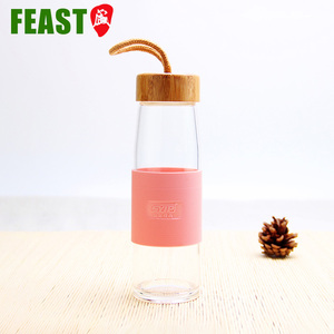 300 ml 400 ml Natural <span class=keywords><strong>32</strong></span> <span class=keywords><strong>oz</strong></span> botella de agua de vidrio de borosilicato, vidrio <span class=keywords><strong>transparente</strong></span> vacía botellas de agua - Product Image 2