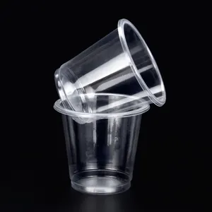 Taza de agua desechable de plástico PP, 100ml, pequeña, de sabor