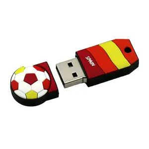 Real Capacity High Quality Football Team Badge Usb Flash Drive 8Gb 16Gb 32Gb 64Gb Memory Stick Pendrive Key U Disk Creative Gift