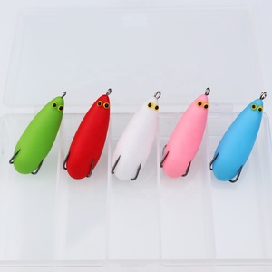 Artificiale Sughero Morbido Esche Esche Da Pesca Esche in gomma Rana Esche artificiali di Alta Ganci Topwater Ray Rana Esche Da Pesca - Product Image 6